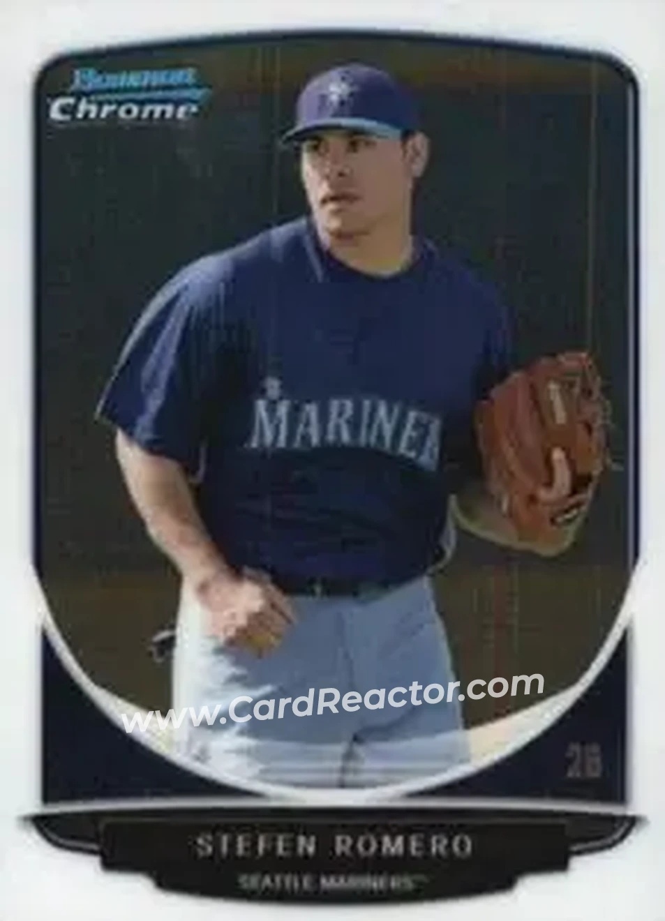 2013 Bowman Chrome Mini #2 - Stefen Romero - Seattle Mariners - Front