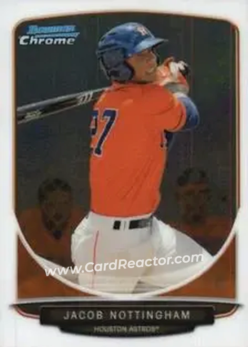 2013 Bowman Chrome Mini #4 - Jacob Nottingham - Houston Astros - Front
