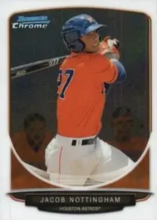 2013 Bowman Chrome Mini #4 - Jacob Nottingham - Houston Astros