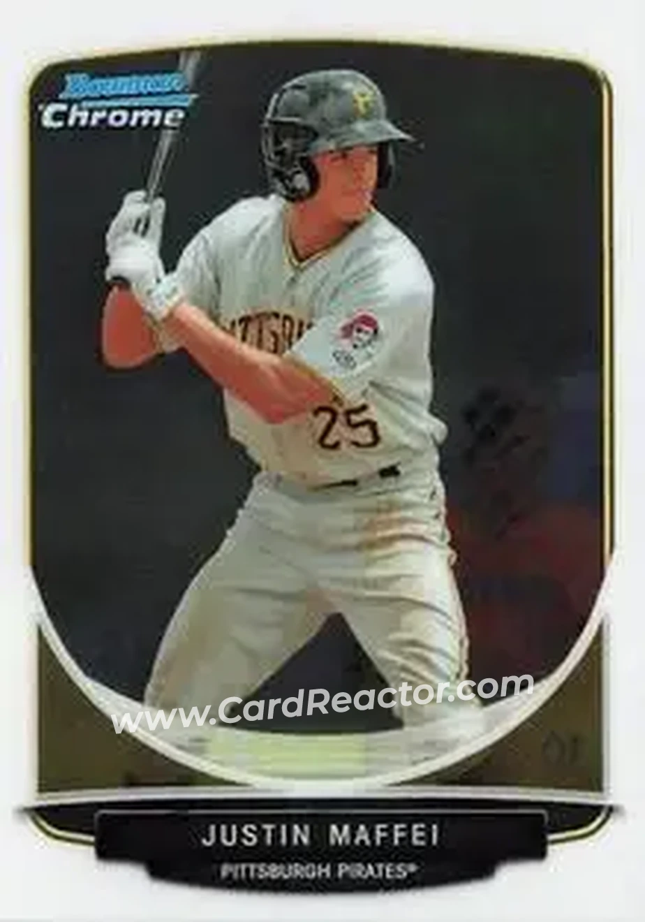 2013 Bowman Chrome Mini #5 - Justin Maffei - Pittsburgh Pirates - Front
