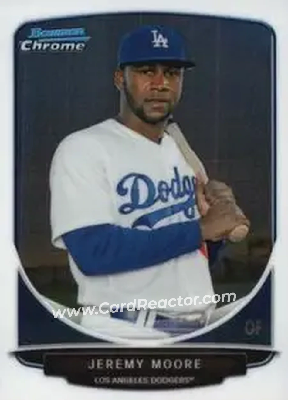 2013 Bowman Chrome Mini #6 - Jeremy Moore - Los Angeles Dodgers - Front