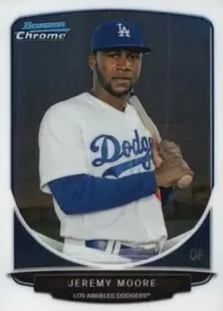2013 Bowman Chrome Mini #6 - Jeremy Moore - Los Angeles Dodgers