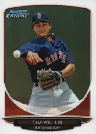 2013 Bowman Chrome Mini #7 - Tzu-Wei Lin - Boston Red Sox