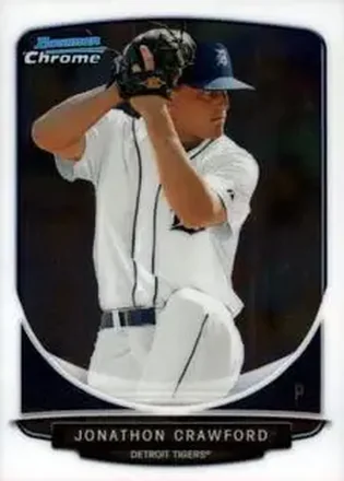 2013 Bowman Chrome Mini #8 - Jonathon Crawford - Detroit Tigers