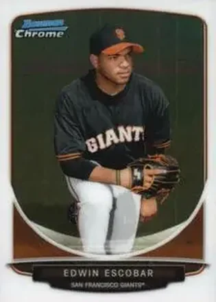 2013 Bowman Chrome Mini #9 - Edwin Escobar - San Francisco Giants