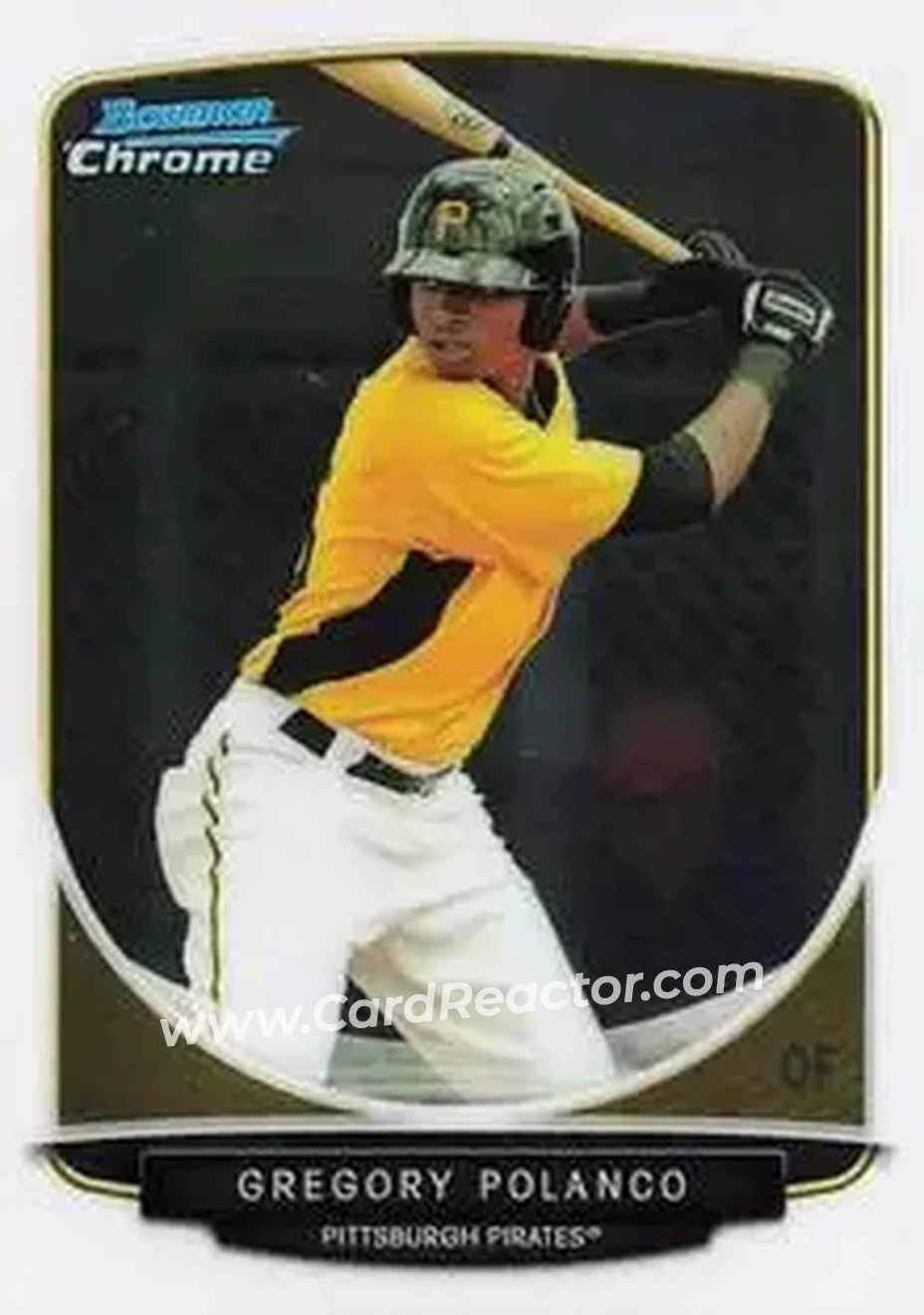 2013 Bowman Chrome Mini #10 - Gregory Polanco - Pittsburgh Pirates - Front