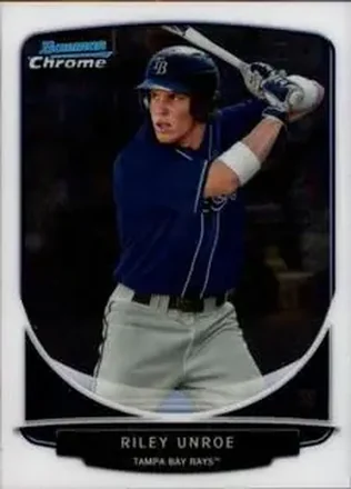 2013 Bowman Chrome Mini #11 - Riley Unroe - Tampa Bay Rays