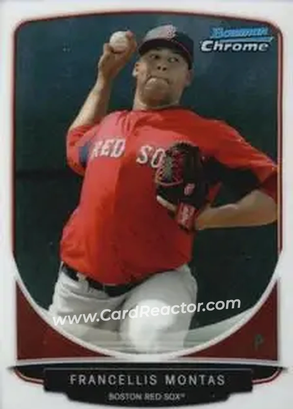 2013 Bowman Chrome Mini #16 - Francellis Montas - Boston Red Sox - Front