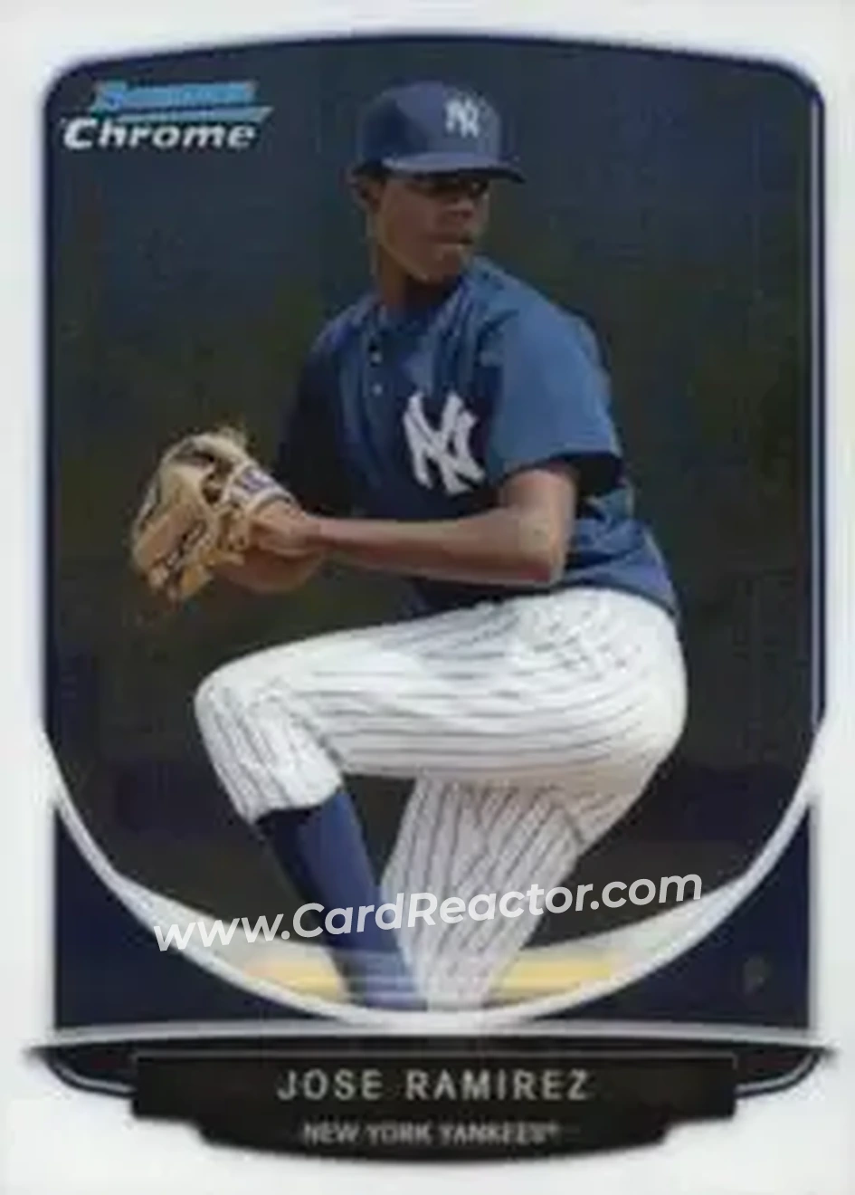 2013 Bowman Chrome Mini #19 - Jose Ramirez - New York Yankees - Front
