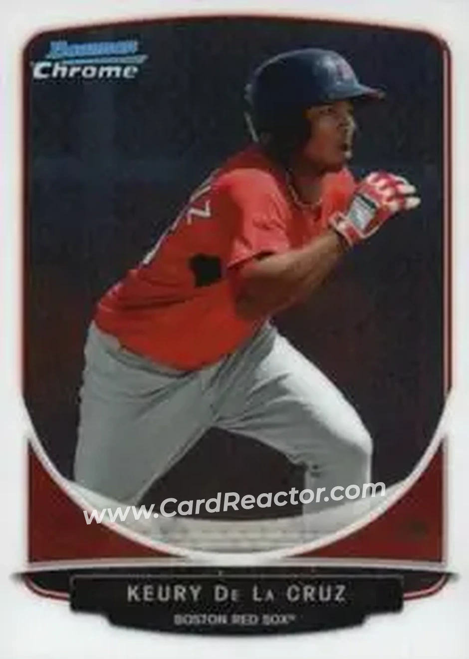 2013 Bowman Chrome Mini #22 - Keury de la Cruz - Boston Red Sox - Front
