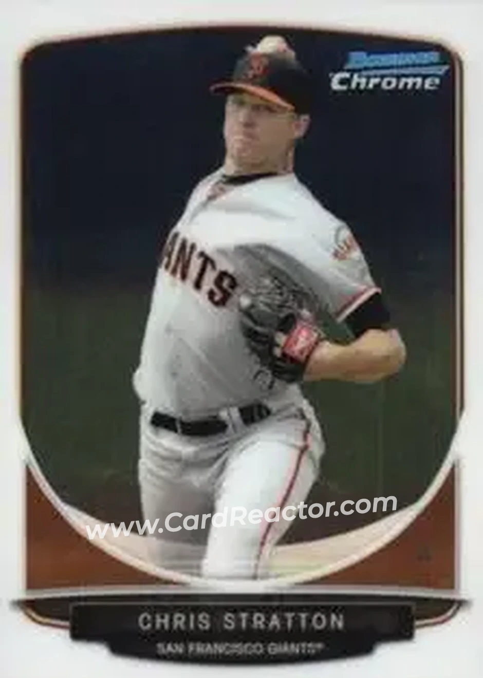 2013 Bowman Chrome Mini #23 - Chris Stratton - San Francisco Giants - Front