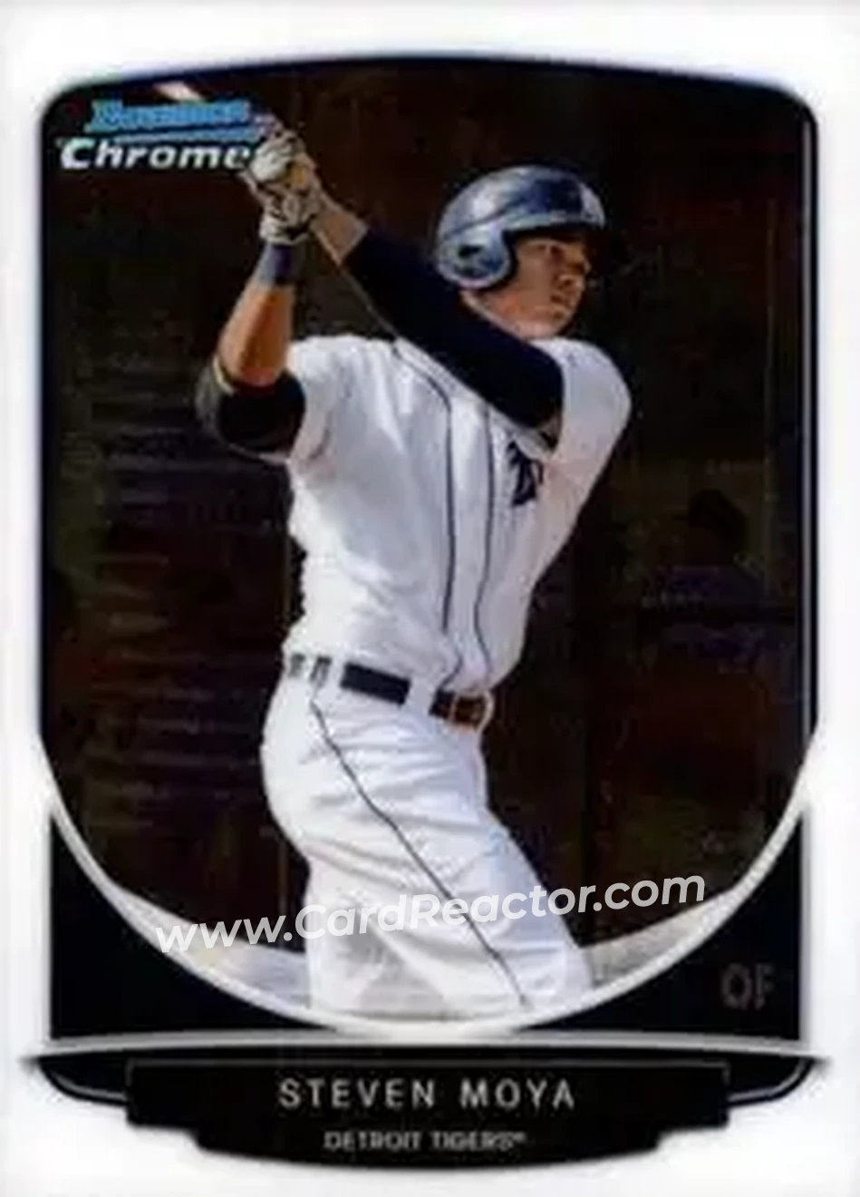 2013 Bowman Chrome Mini #27 - Steven Moya - Detroit Tigers - Front