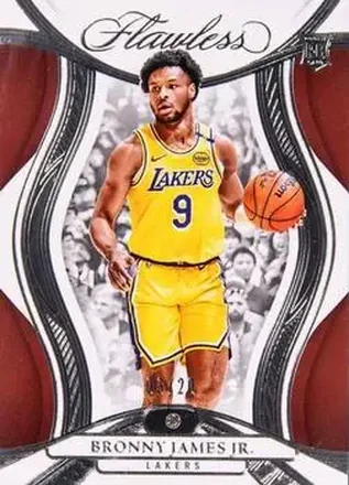 2024-25 Panini Flawless #76 - Bronny James - Los Angeles Lakers