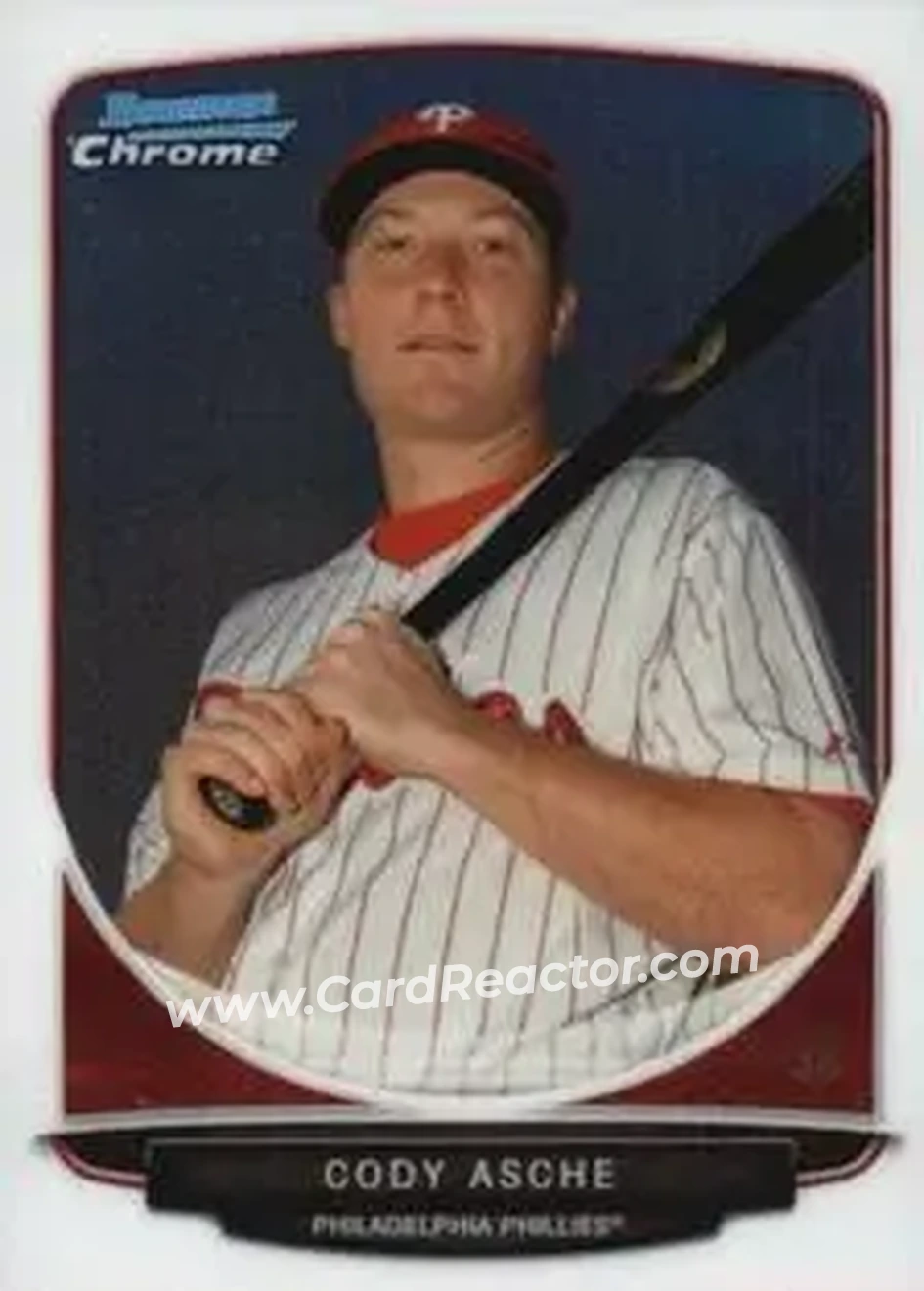 2013 Bowman Chrome Mini #29 - Cody Asche - Philadelphia Phillies - Front