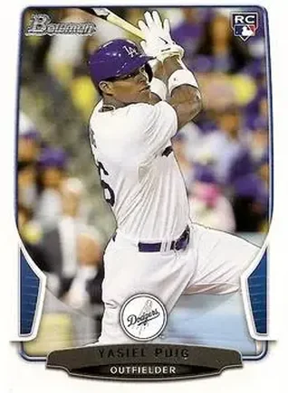 2013 Bowman Draft Picks & Prospects #1 - Yasiel Puig - Los Angeles Dodgers