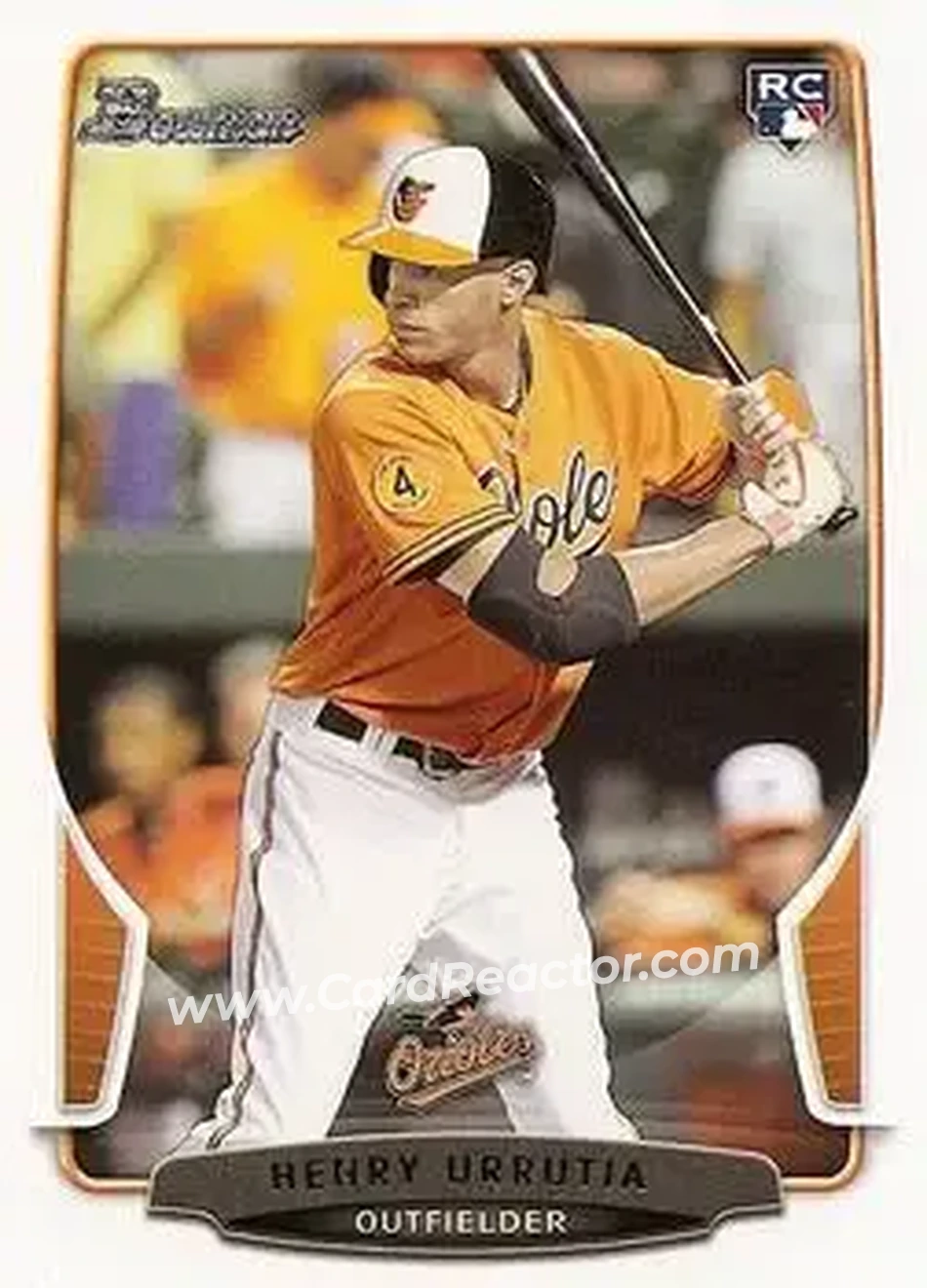 2013 Bowman Draft Picks & Prospects #8 - Henry Urrutia - Baltimore Orioles - Front 2013 Bowman Draft Picks & Prospects #8 - Henry Urrutia - Baltimore Orioles - Front