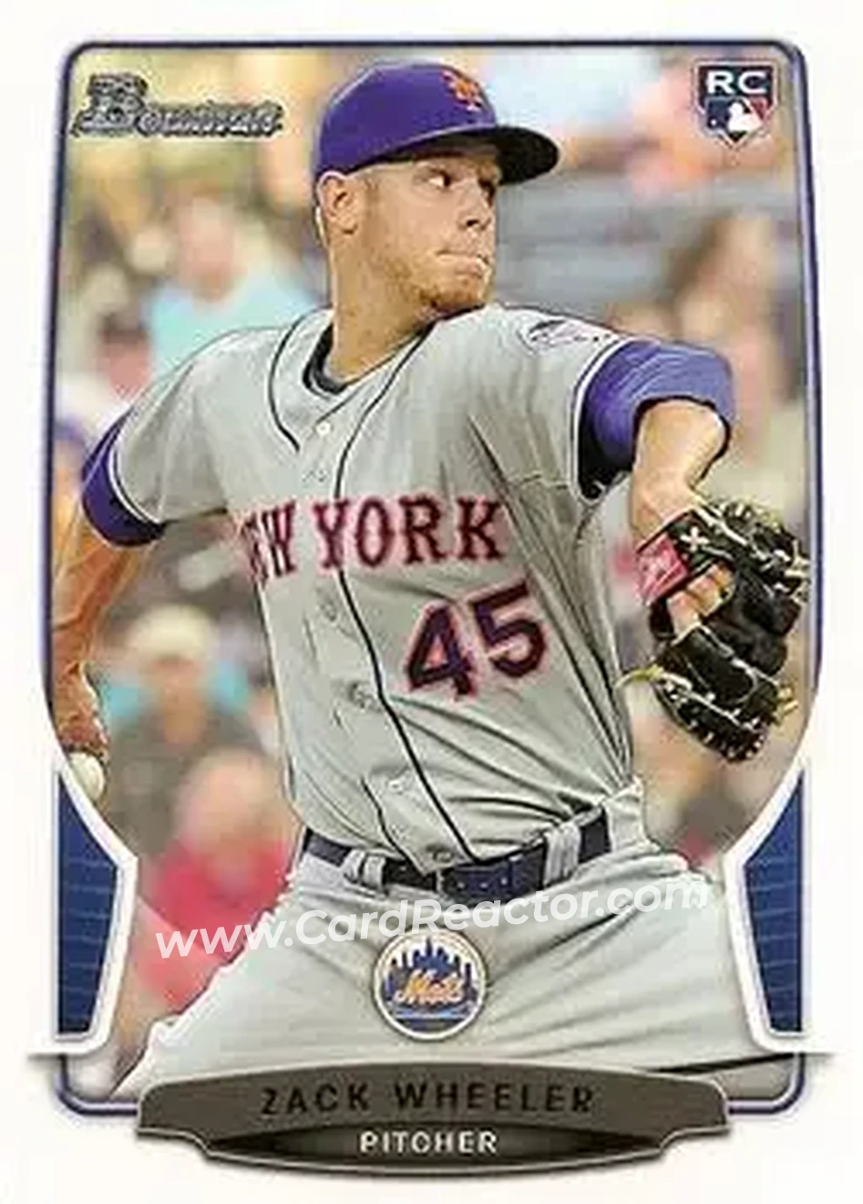 2013 Bowman Draft Picks & Prospects #20 - Zack Wheeler - New York Mets - Front