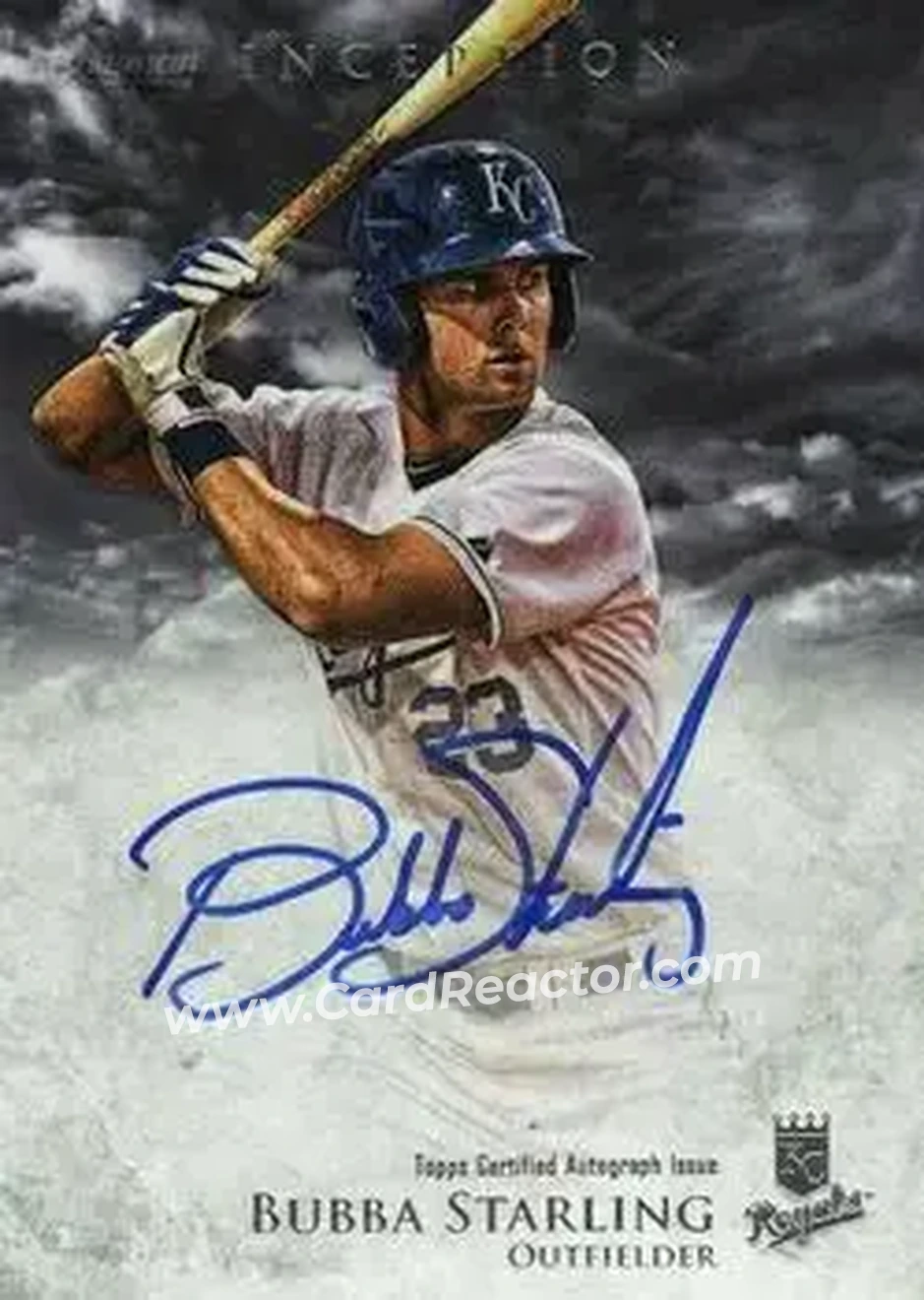 2013 Bowman Inception #PA-BS - Bubba Starling - Kansas City Royals - Front