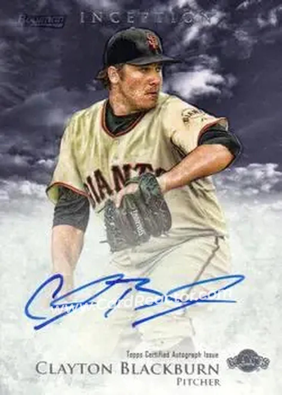 2013 Bowman Inception #PA-CBL - Clayton Blackburn - San Francisco Giants - Front
