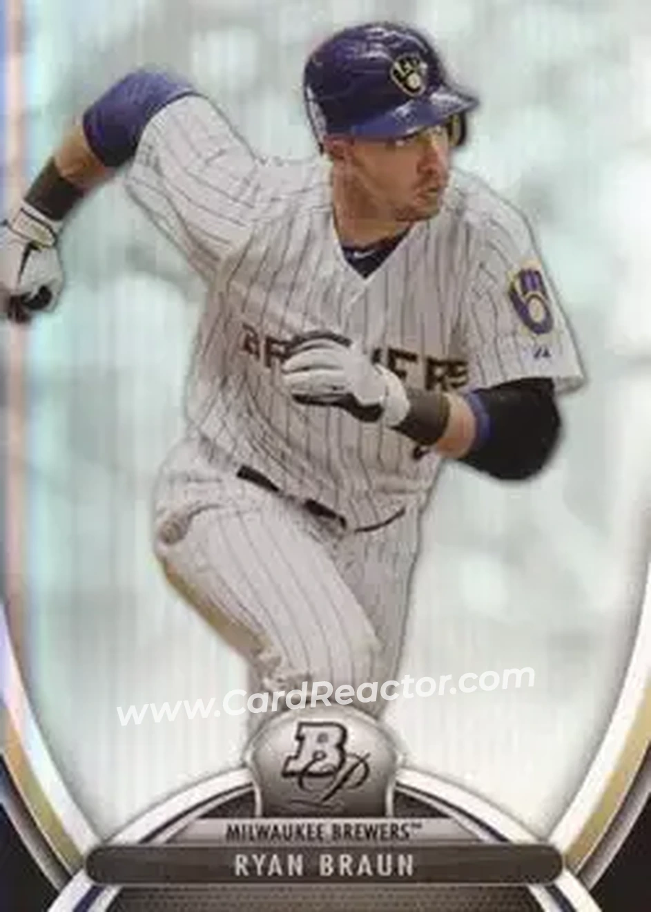 2013 Bowman Platinum #9 - Ryan Braun - Milwaukee Brewers - Front