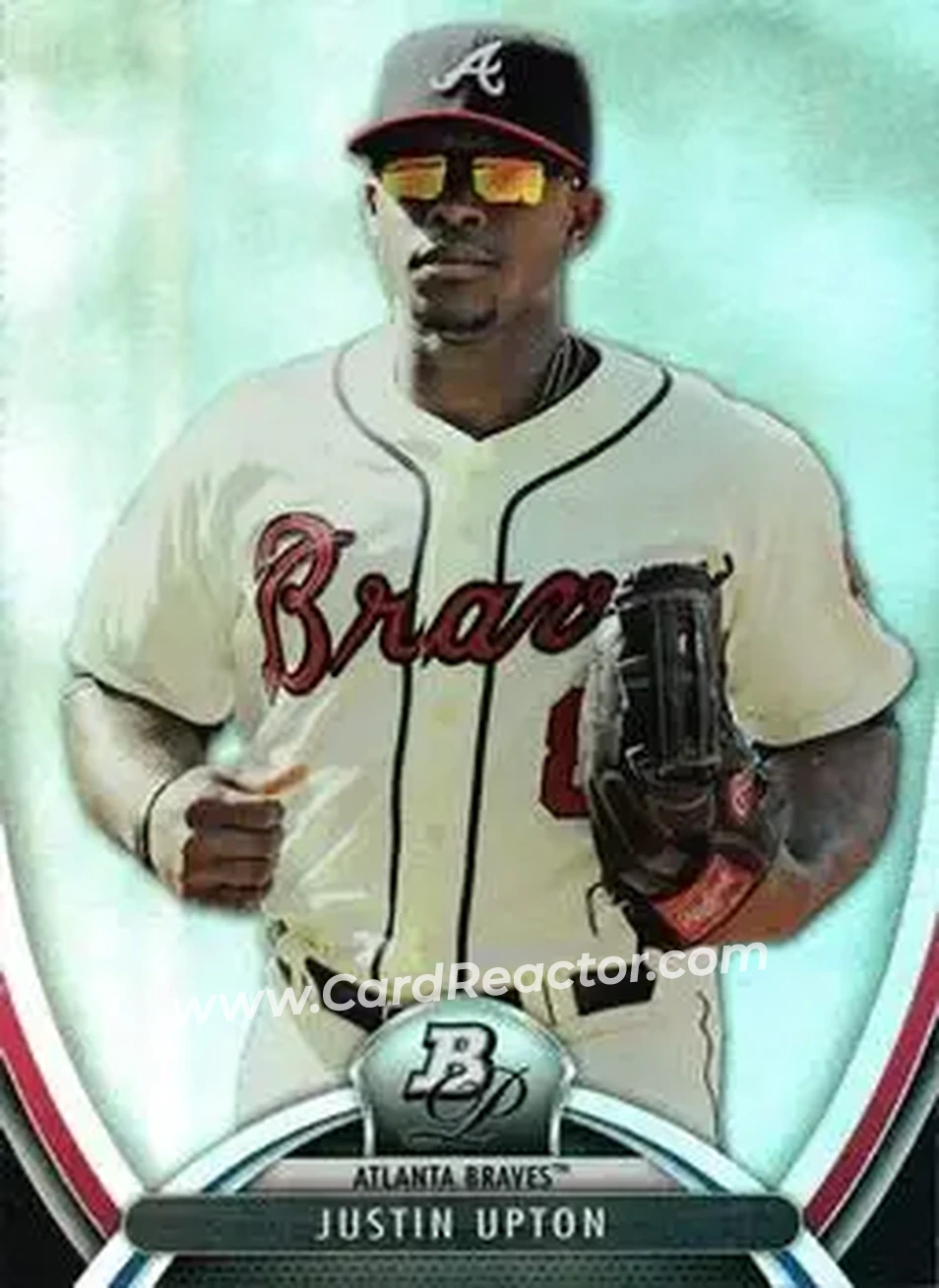 2013 Bowman Platinum #19 - Justin Upton - Atlanta Braves - Front