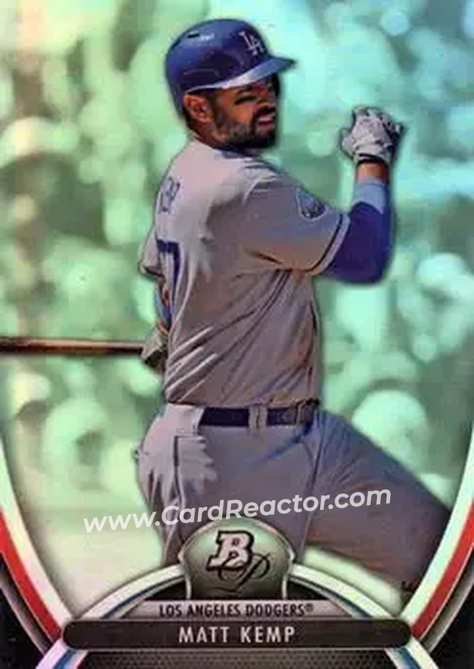 2013 Bowman Platinum #20 - Matt Kemp - Los Angeles Dodgers - Front 2013 Bowman Platinum #20 - Matt Kemp - Los Angeles Dodgers - Front