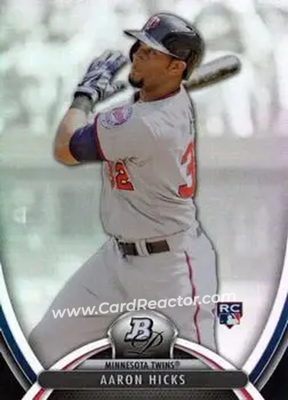 2013 Bowman Platinum #21 - Aaron Hicks - Minnesota Twins - Front