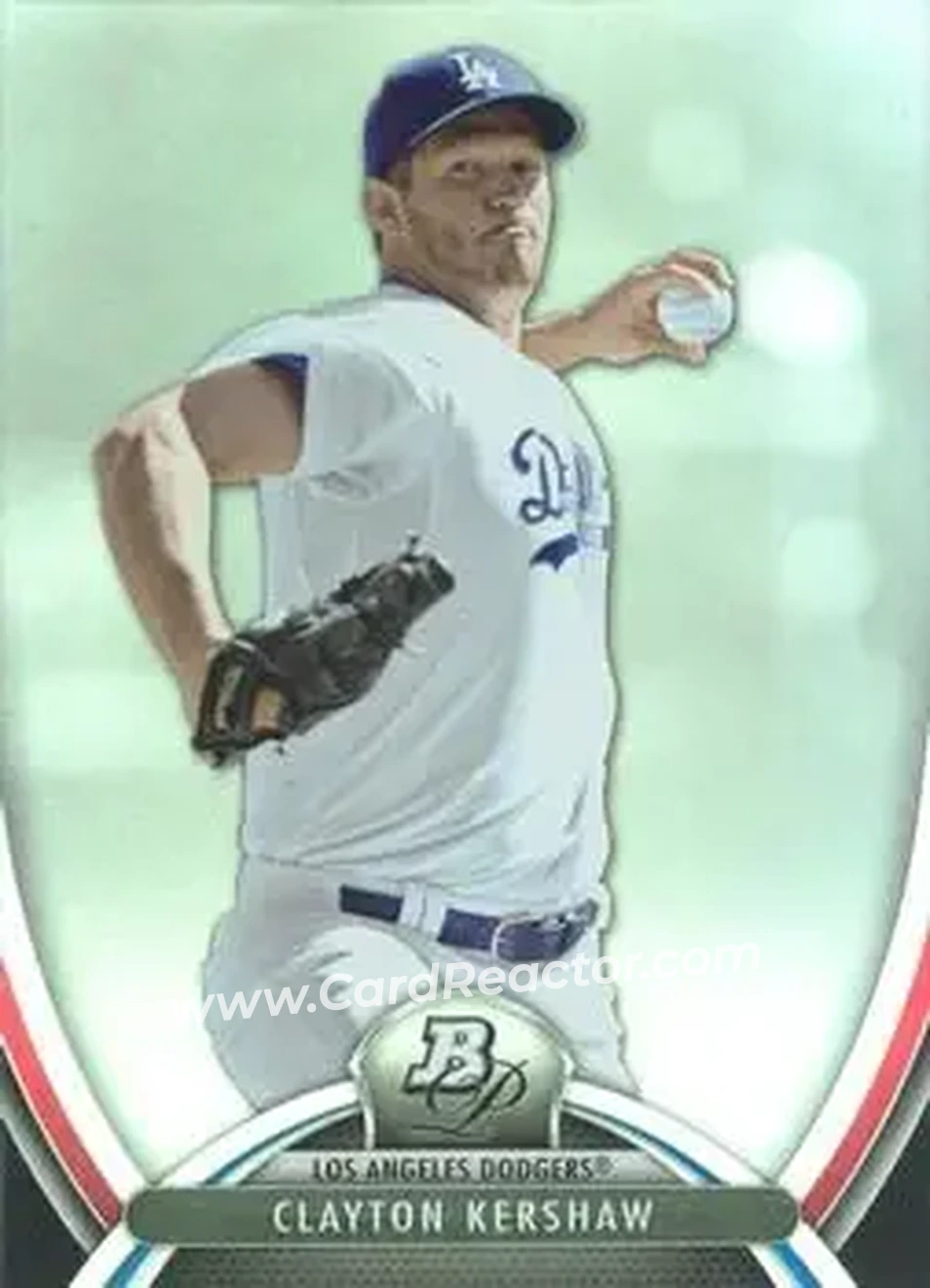 2013 Bowman Platinum #23 - Clayton Kershaw - Los Angeles Dodgers - Front