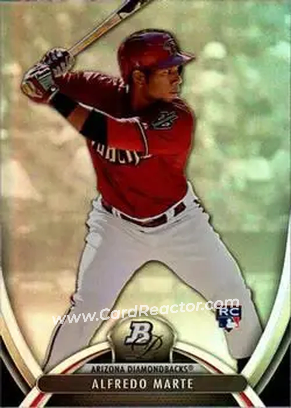 2013 Bowman Platinum #24 - Alfredo Marte - Arizona Diamondbacks - Front 2013 Bowman Platinum #24 - Alfredo Marte - Arizona Diamondbacks - Front