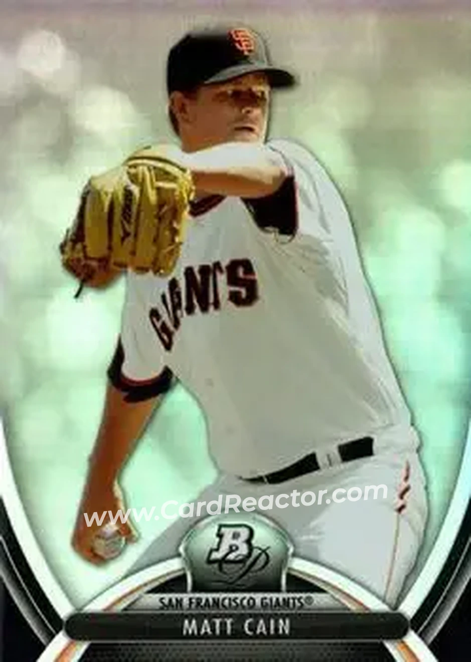 2013 Bowman Platinum #27 - Matt Cain - San Francisco Giants - Front