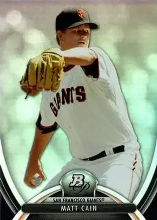2013 Bowman Platinum #27 - Matt Cain - San Francisco Giants