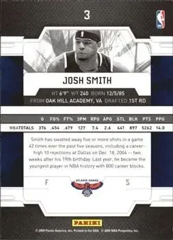 Back of Josh Smith