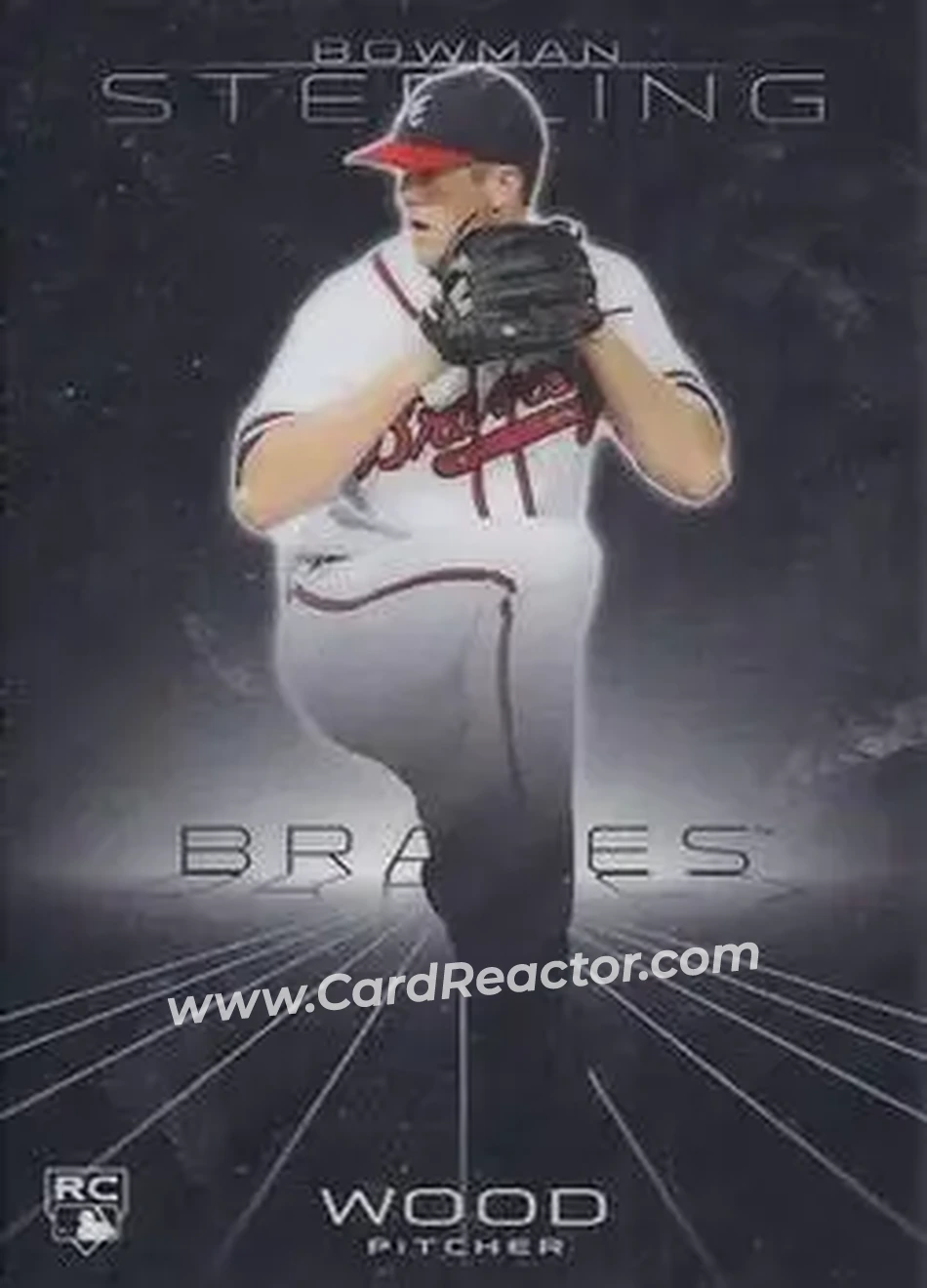 2013 Bowman Sterling #37 - Alex Wood - Atlanta Braves - Front