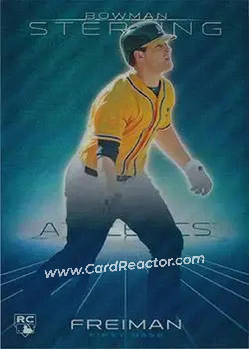 2013 Bowman Sterling - Blue Refractors #6 - Nate Freiman - Oakland Athletics - Front