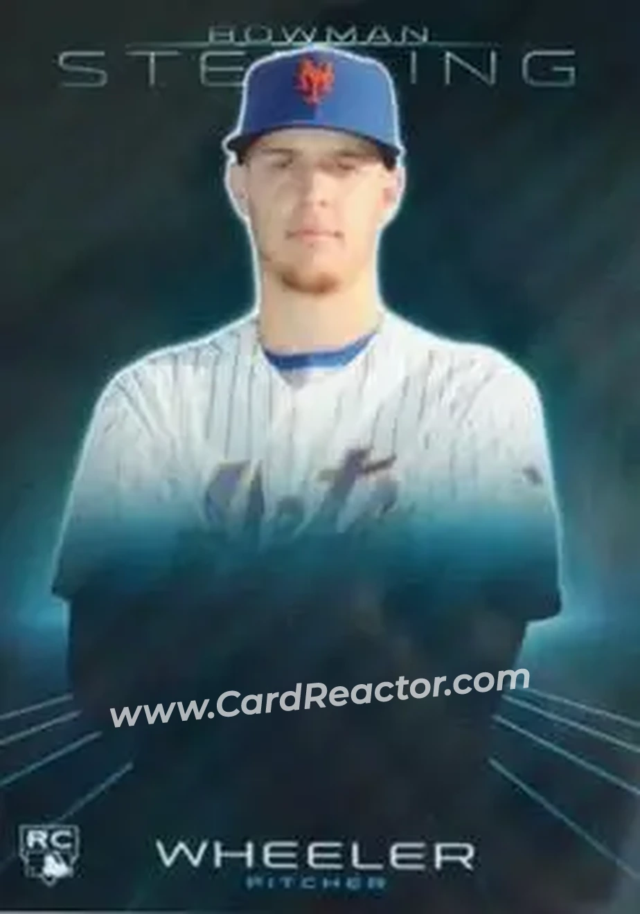 2013 Bowman Sterling - Blue Refractors #34 - Zack Wheeler - New York Mets - Front