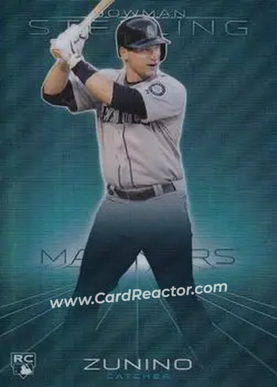 2013 Bowman Sterling - Blue Refractors #36 - Mike Zunino - Seattle Mariners - Front
