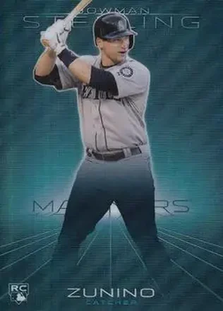 2013 Bowman Sterling - Blue Refractors #36 - Mike Zunino - Seattle Mariners