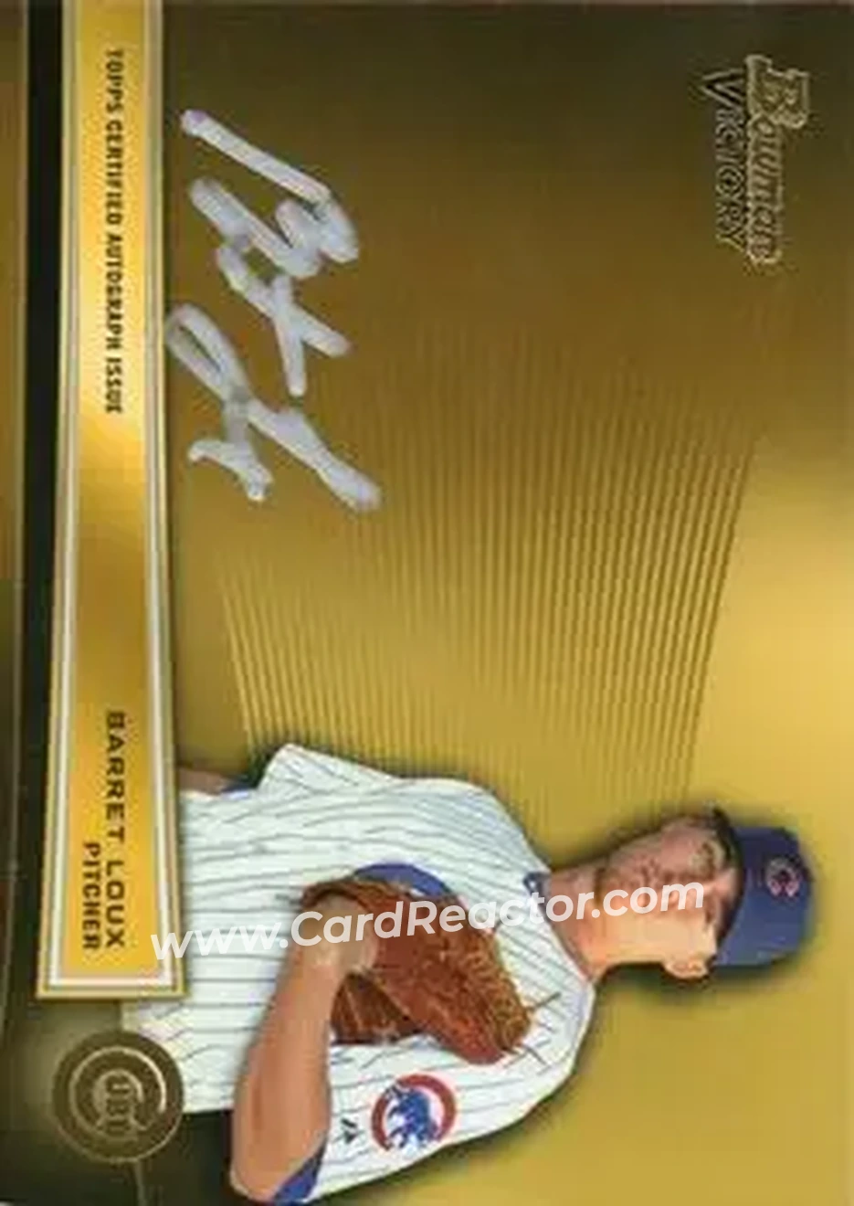 2013 Bowman Victory Autographs #BVA-BL - Barret Loux - Chicago Cubs - Front