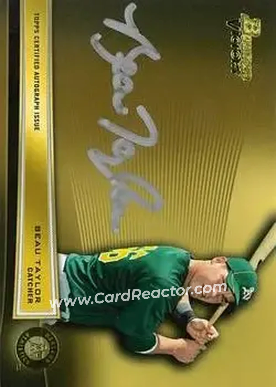 2013 Bowman Victory Autographs #BVA-BT - Beau Taylor - Oakland Athletics - Front