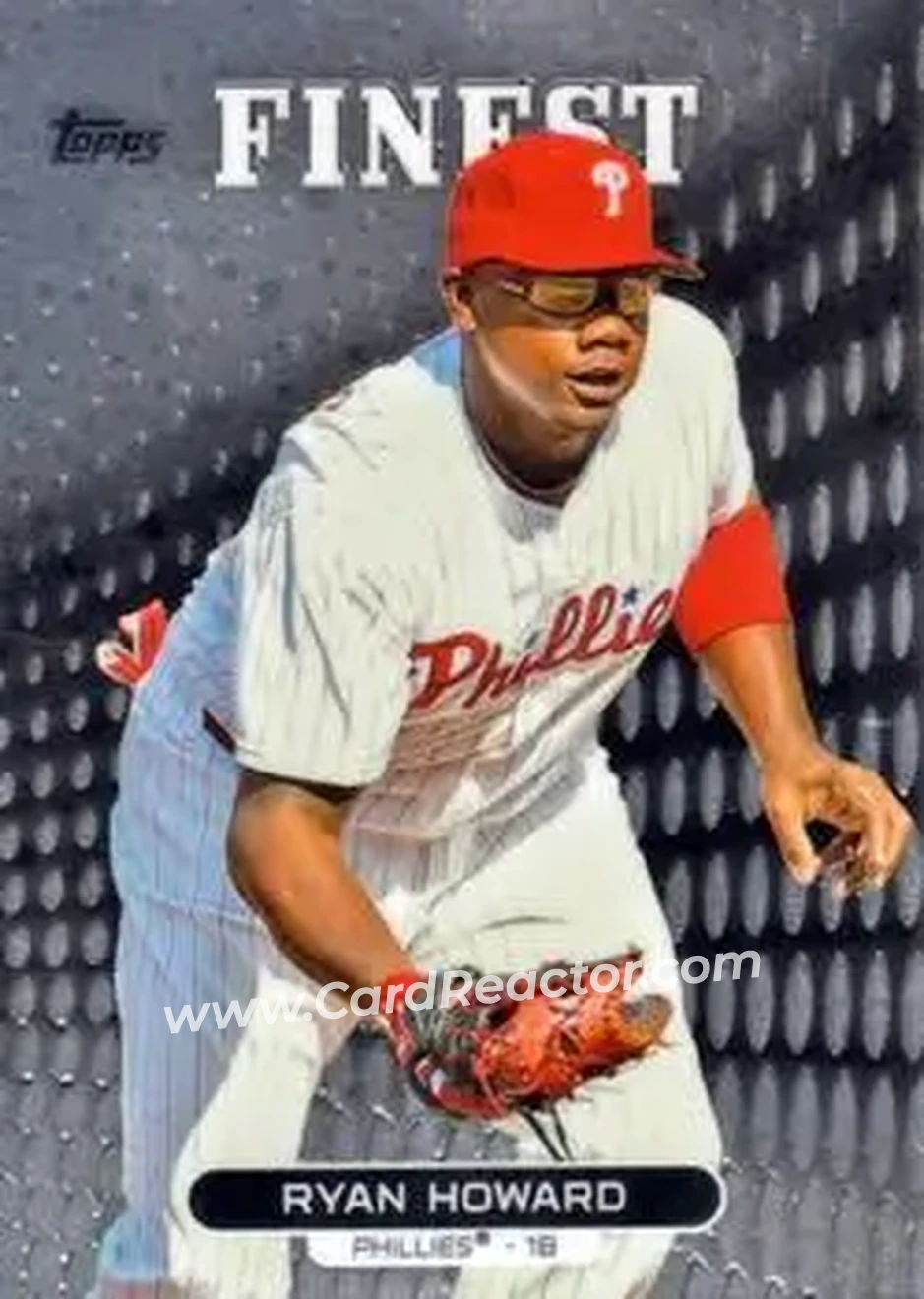 2013 Finest #4 - Ryan Howard - Philadelphia Phillies - Front