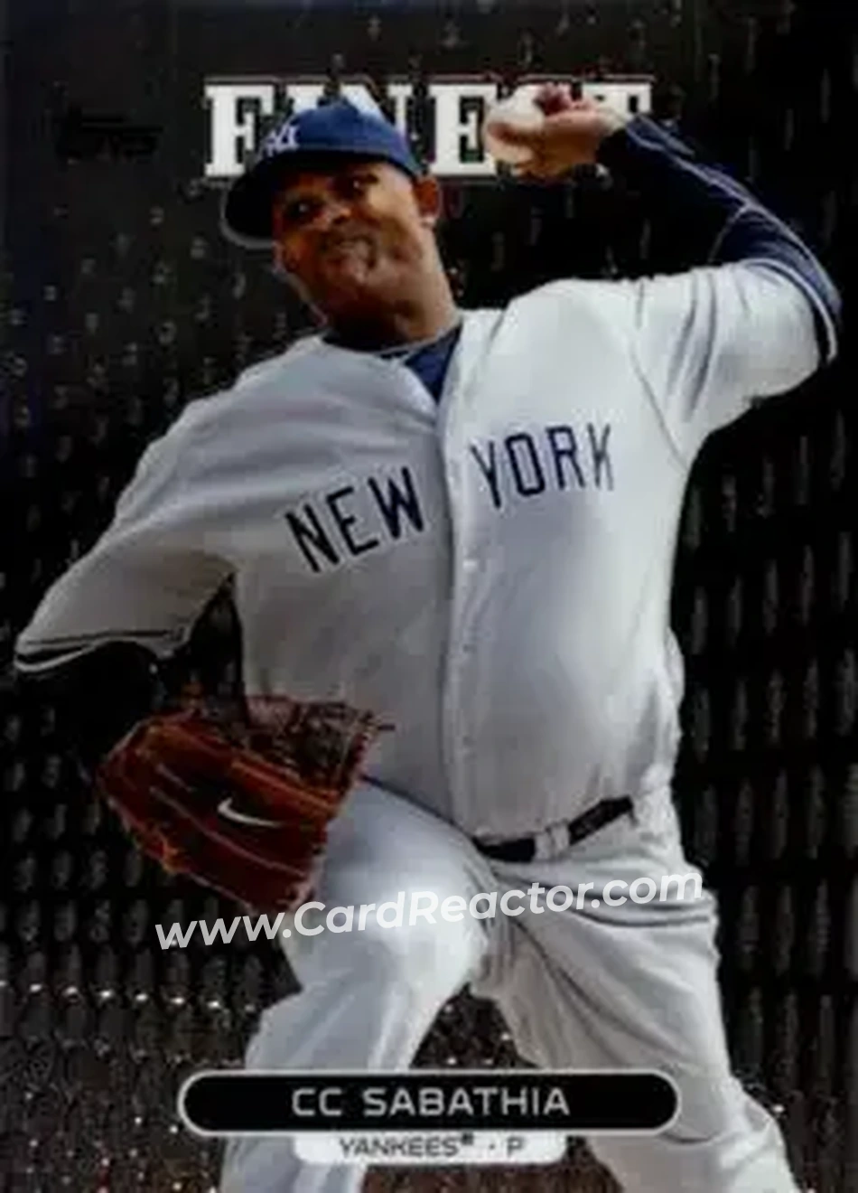2013 Finest #6 - CC Sabathia - New York Yankees - Front