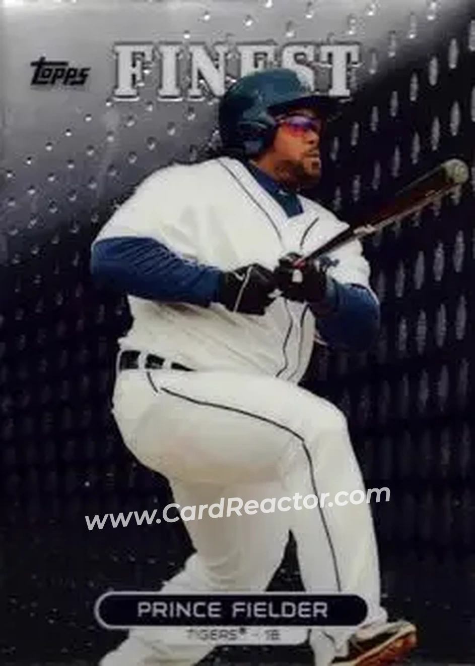 2013 Finest #8 - Prince Fielder - Detroit Tigers - Front