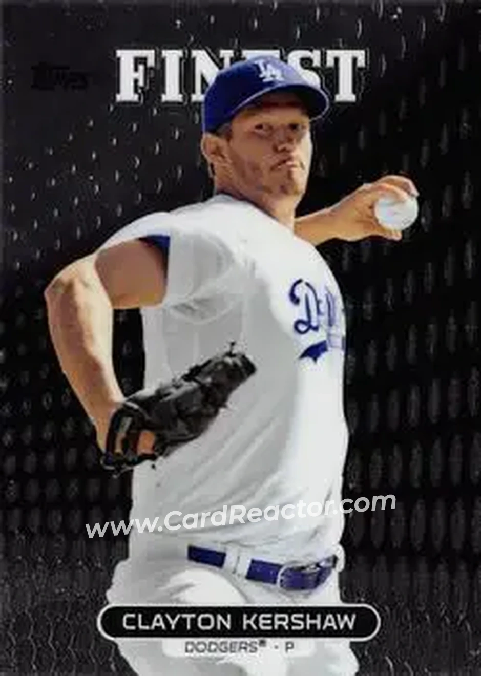 2013 Finest #10 - Clayton Kershaw - Los Angeles Dodgers - Front
