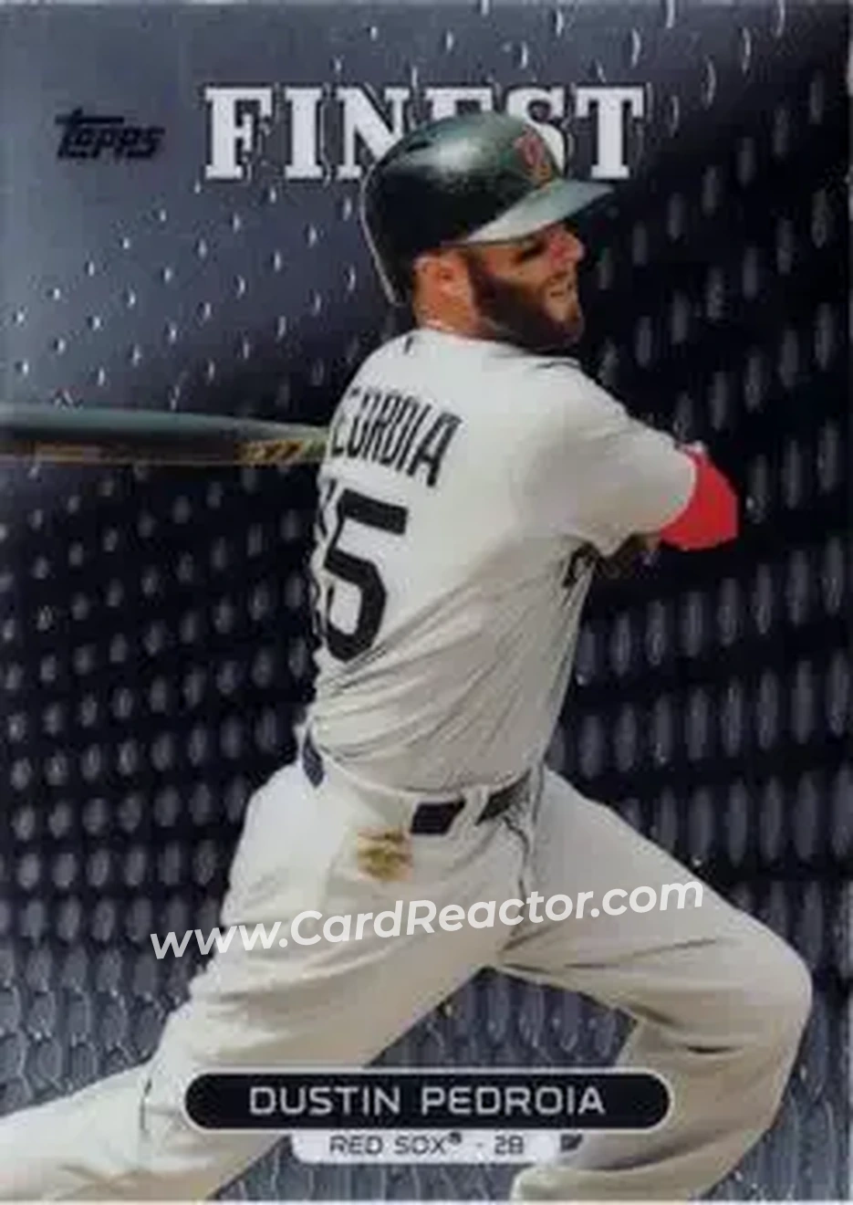 2013 Finest #14 - Dustin Pedroia - Boston Red Sox - Front