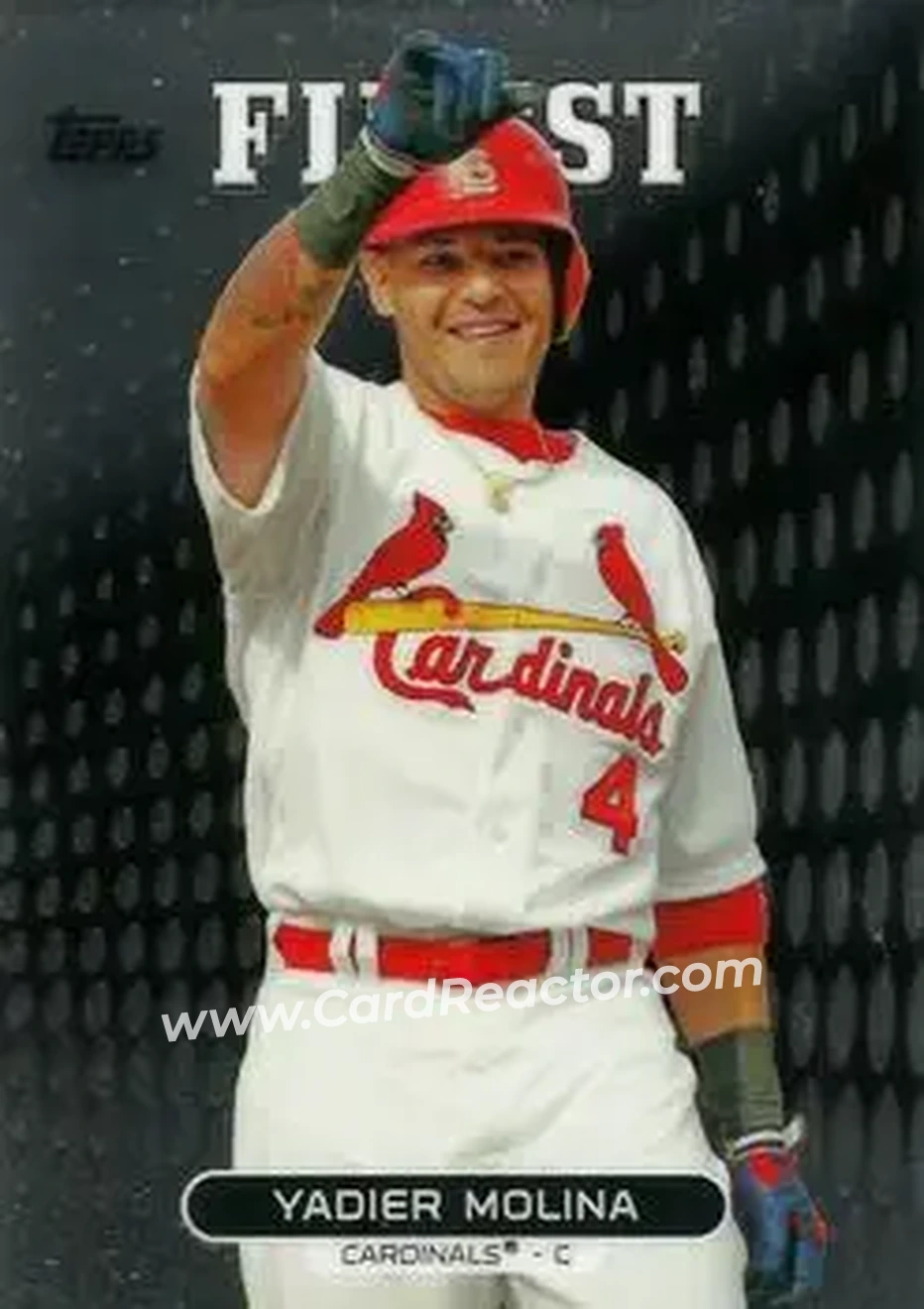 2013 Finest #19 - Yadier Molina - St. Louis Cardinals - Front 2013 Finest #19 - Yadier Molina - St. Louis Cardinals - Front