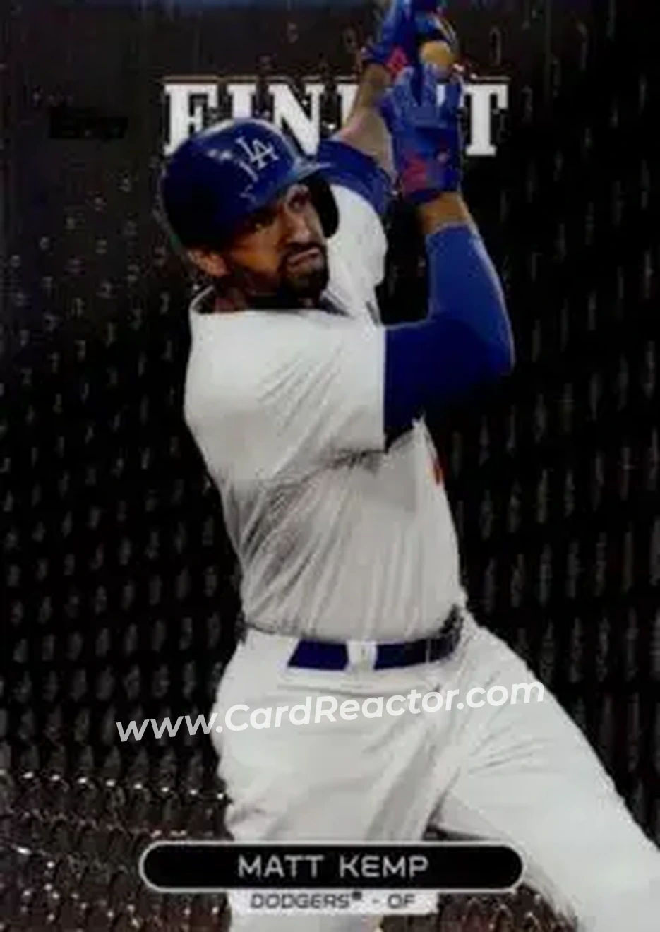 2013 Finest #25 - Matt Kemp - Los Angeles Dodgers - Front