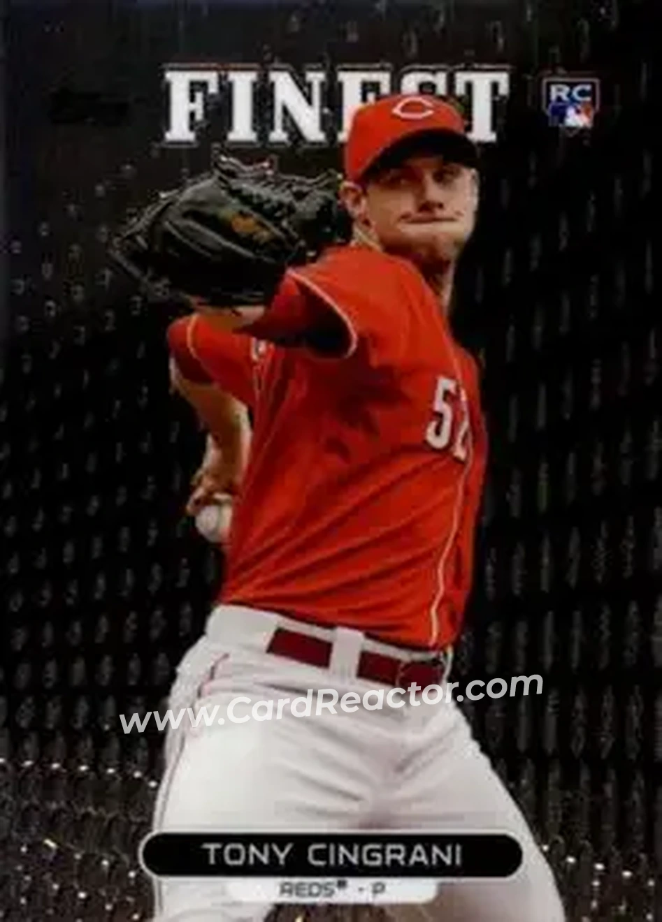 2013 Finest #27 - Tony Cingrani - Cincinnati Reds - Front 2013 Finest #27 - Tony Cingrani - Cincinnati Reds - Front