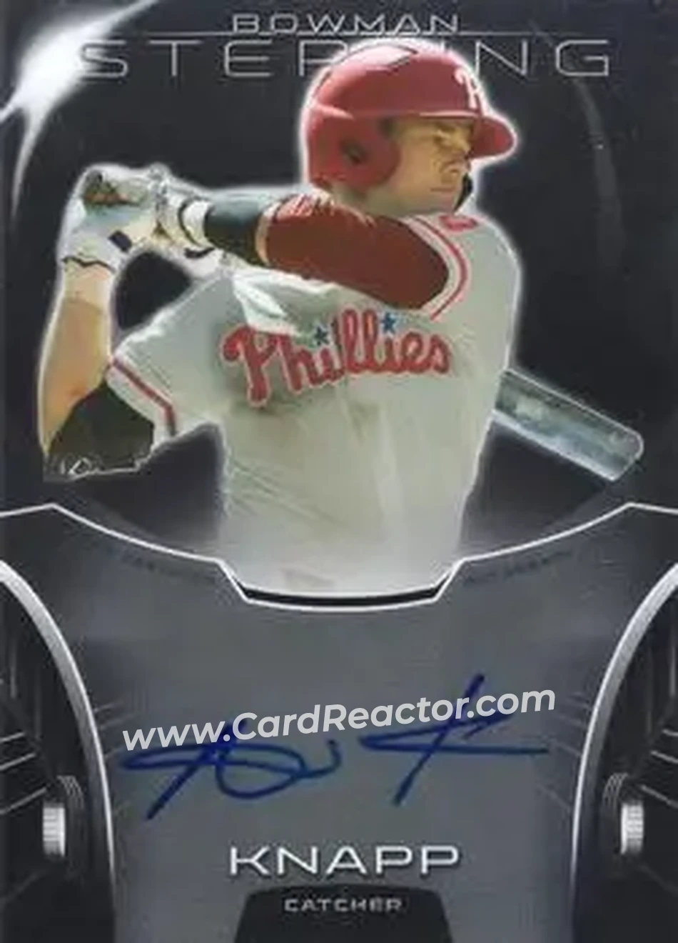 2013 Bowman Sterling - Prospect Autographs #BSAP-AK - Andrew Knapp - Philadelphia Phillies - Front 2013 Bowman Sterling - Prospect Autographs #BSAP-AK - Andrew Knapp - Philadelphia Phillies - Front