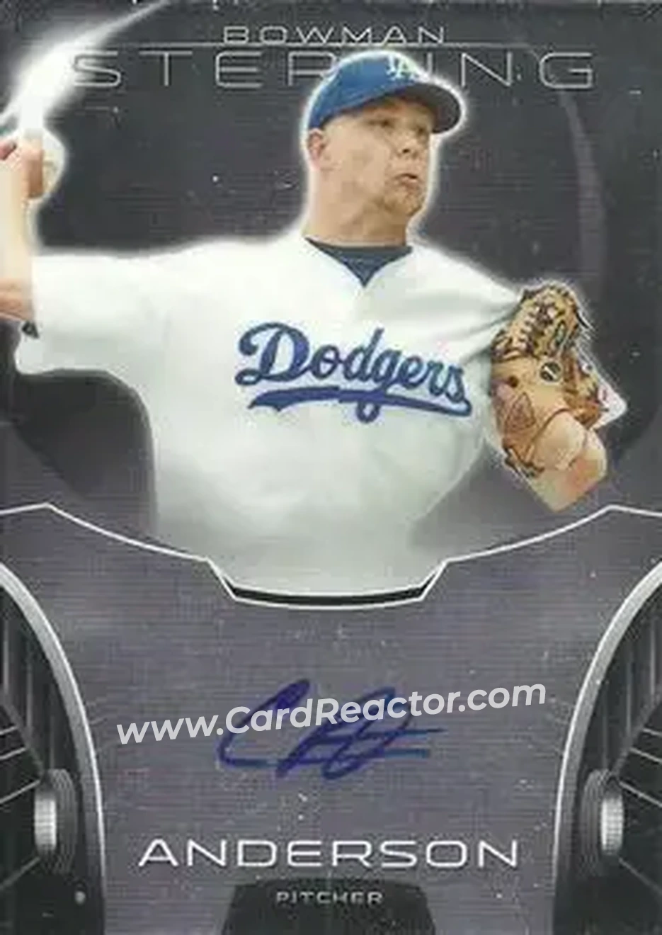2013 Bowman Sterling - Prospect Autographs #BSAP-CA - Chris Anderson - Los Angeles Dodgers - Front 2013 Bowman Sterling - Prospect Autographs #BSAP-CA - Chris Anderson - Los Angeles Dodgers - Front