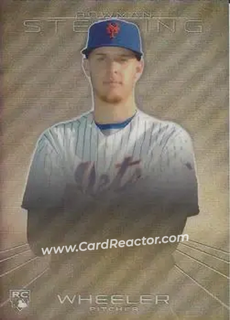 2013 Bowman Sterling - Refractors #34 - Zack Wheeler - New York Mets - Front